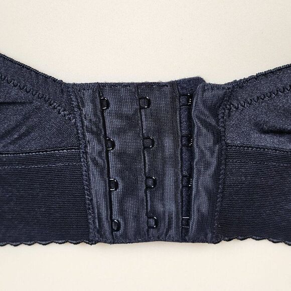 Vtg‎ Sophistique By Smoothie Black Bustier Long Line Bra Boning Floral Lace 36B - Picture 7 of 15